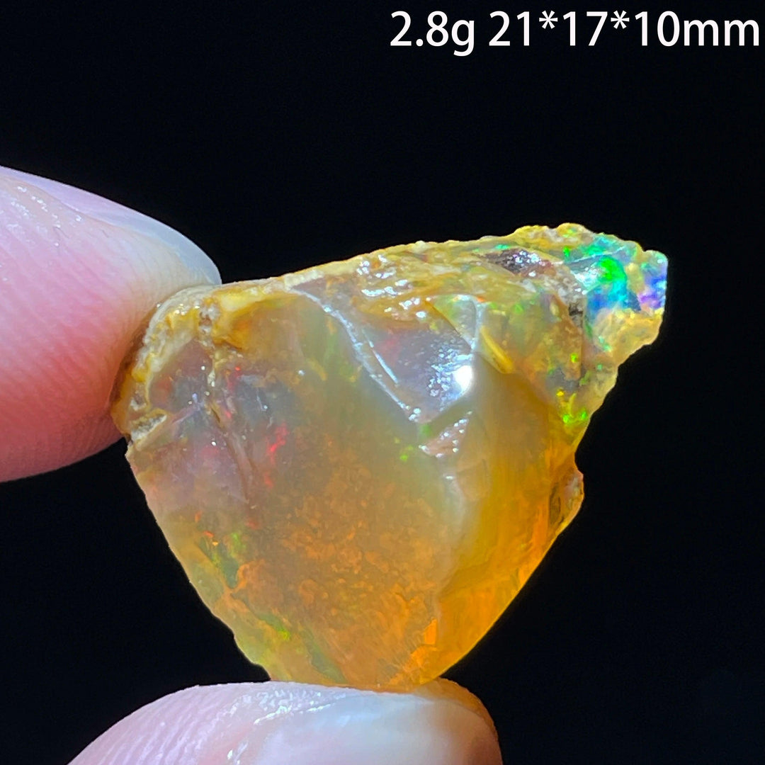 Ethiopian Opal Crystal Raw Gemstone Specimen Hydrophane