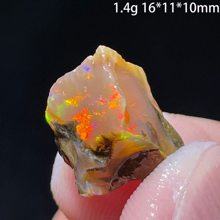 Ethiopian Opal Crystal Raw Gemstone Specimen Hydrophane