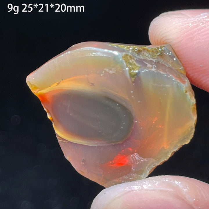 Ethiopian Opal Crystal Raw Gemstone Specimen Hydrophane