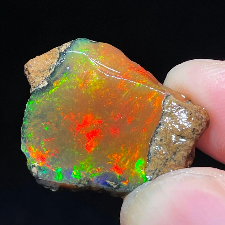 Ethiopian Opal Crystal Raw Gemstone Specimen Hydrophane