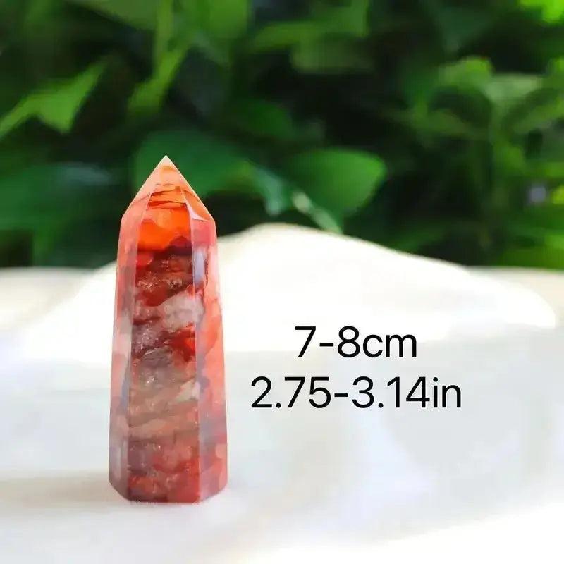 Fire Quartz Crystal Tower Home Energy Meditation