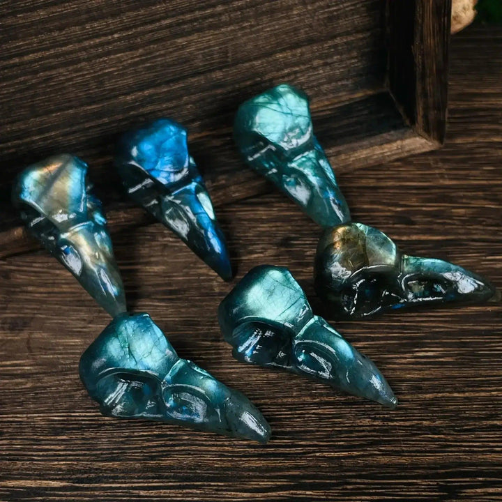 Flashy Labradorite Animal Carvings