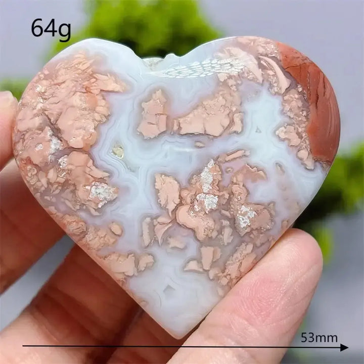 Flower Agate Heart Crystal-Hearts-Ali-11-Flower Agate-Crystal Destiny