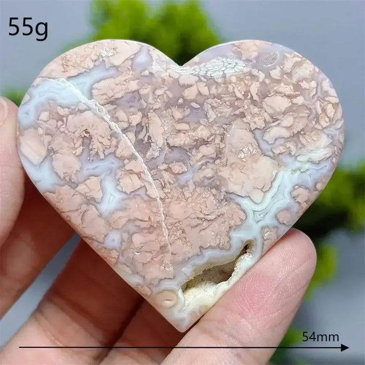 Flower Agate Heart Crystal-Hearts-Ali-17-Flower Agate-Crystal Destiny