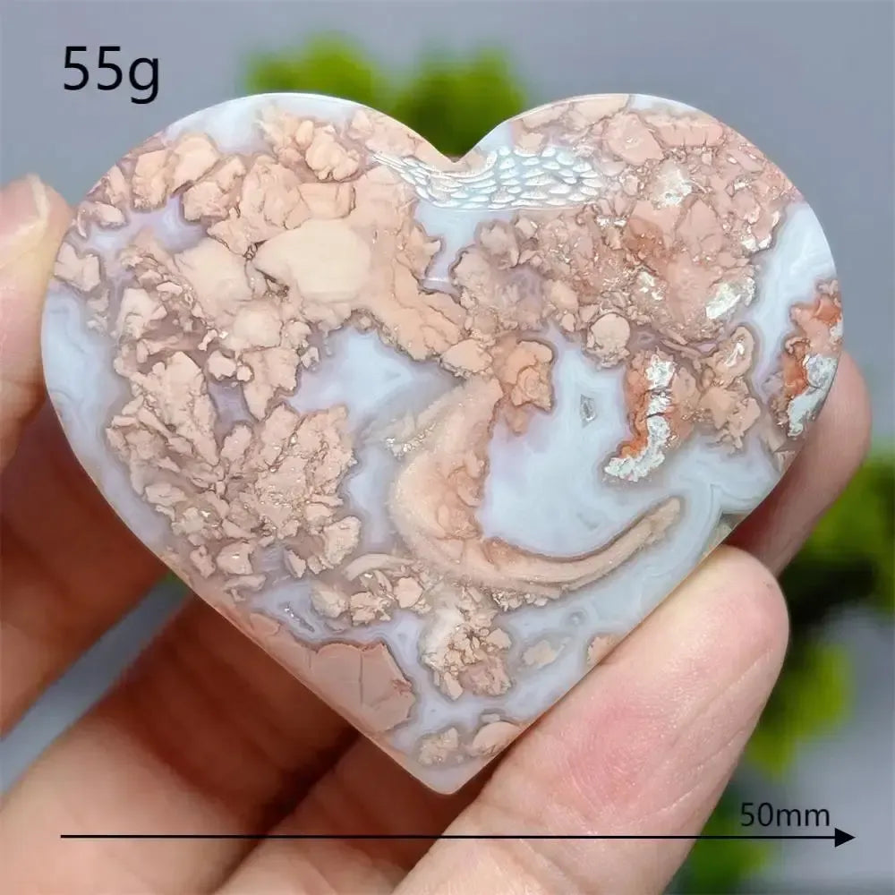 Flower Agate Heart Crystal-Hearts-Ali-20-Flower Agate-Crystal Destiny