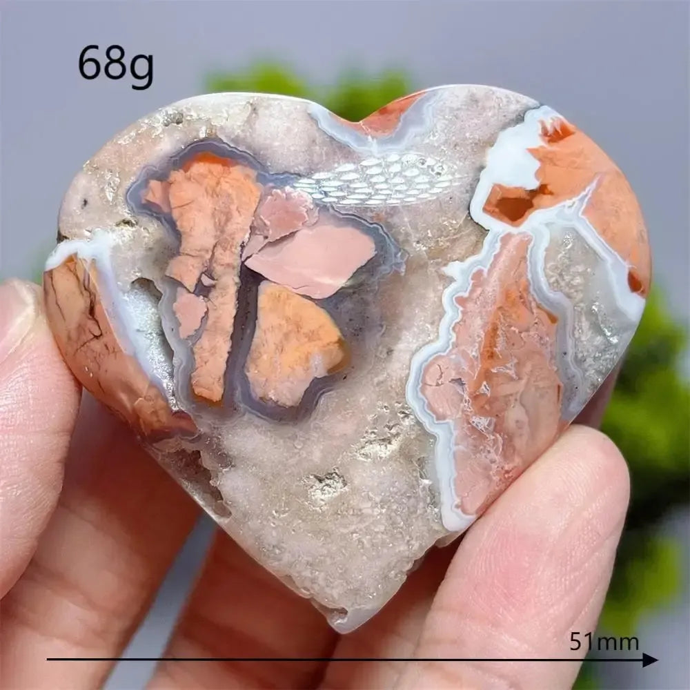 Flower Agate Heart Crystal-Hearts-Ali-23-Flower Agate-Crystal Destiny
