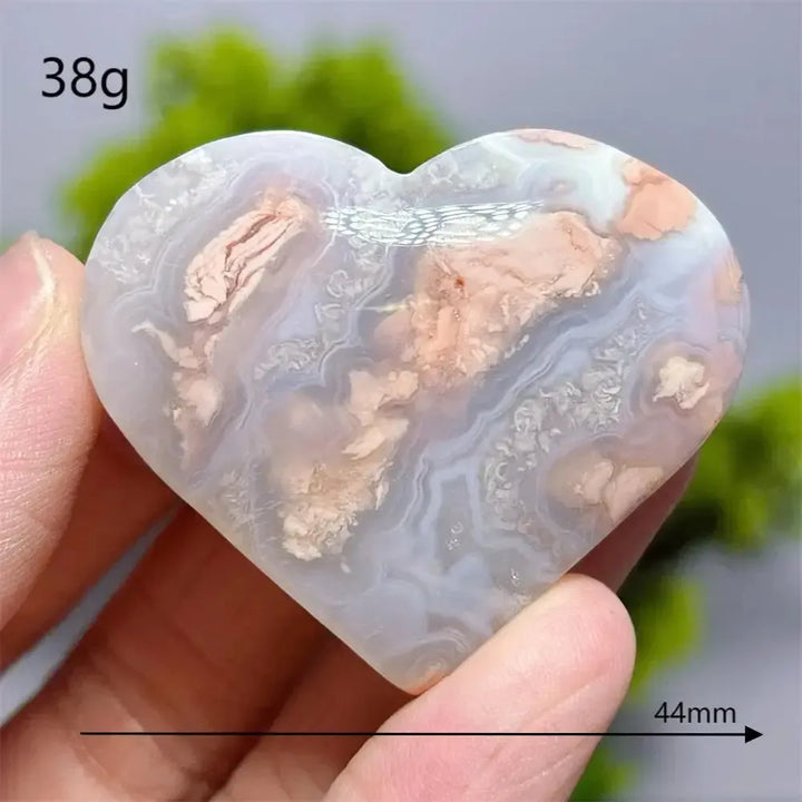 Flower Agate Heart Crystal-Hearts-Ali-24-Flower Agate-Crystal Destiny