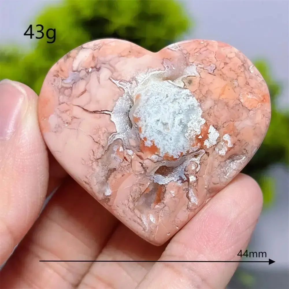 Flower Agate Heart Crystal-Hearts-Ali-25-Flower Agate-Crystal Destiny