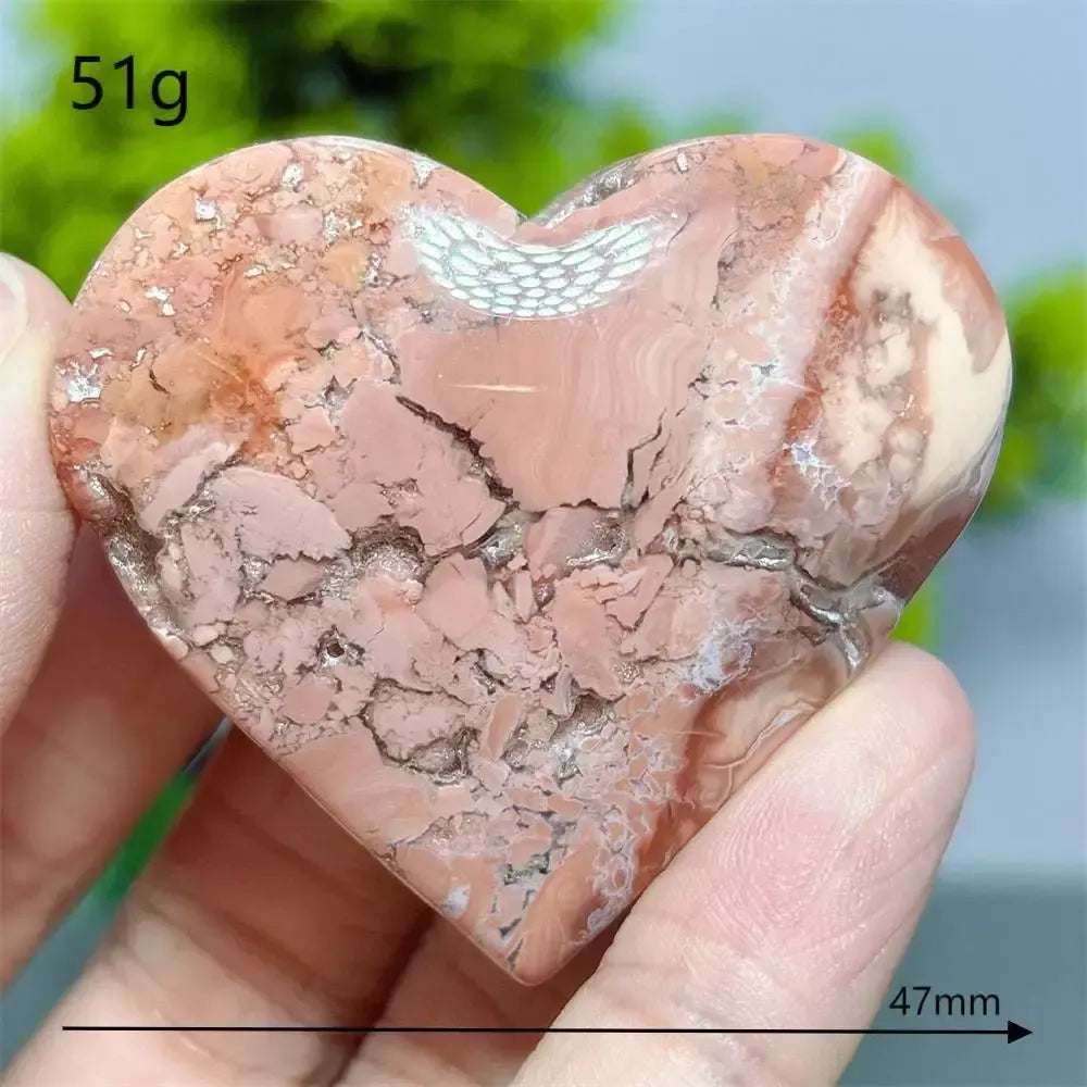 Flower Agate Heart Crystal-Hearts-Ali-26-Flower Agate-Crystal Destiny