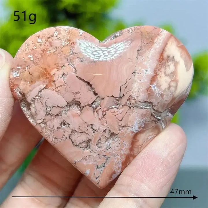 Flower Agate Heart Crystal-Hearts-Ali-26-Flower Agate-Crystal Destiny