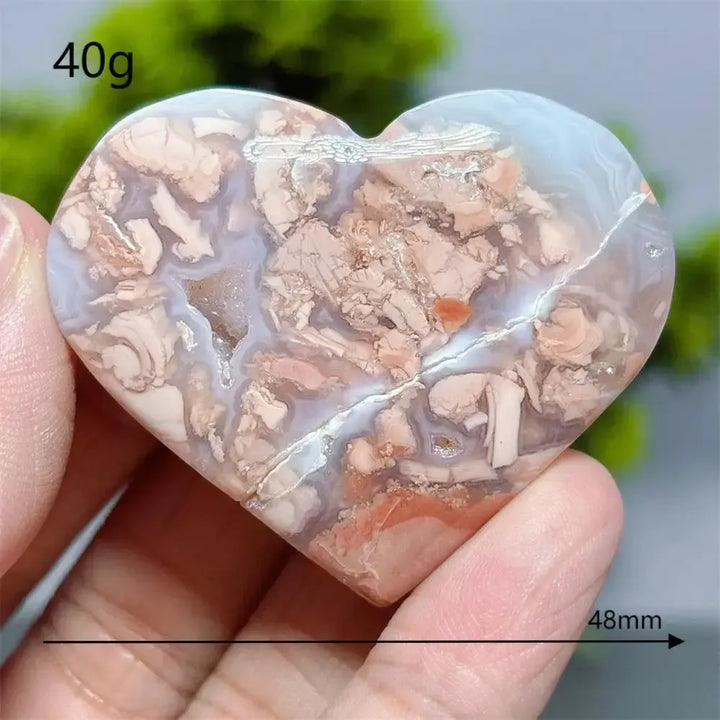 Flower Agate Heart Crystal-Hearts-Ali-27-Flower Agate-Crystal Destiny