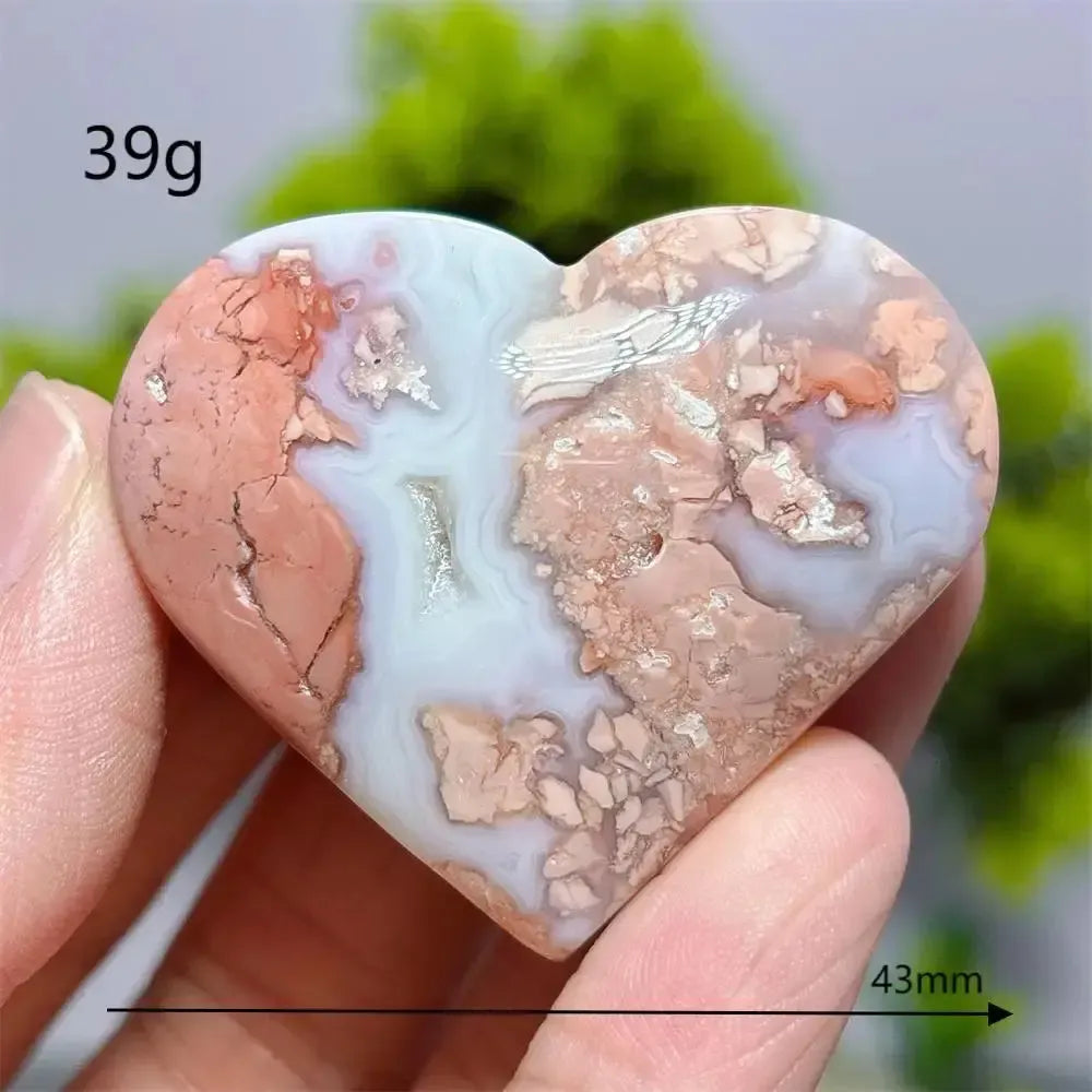 Flower Agate Heart Crystal-Hearts-Ali-30-Flower Agate-Crystal Destiny
