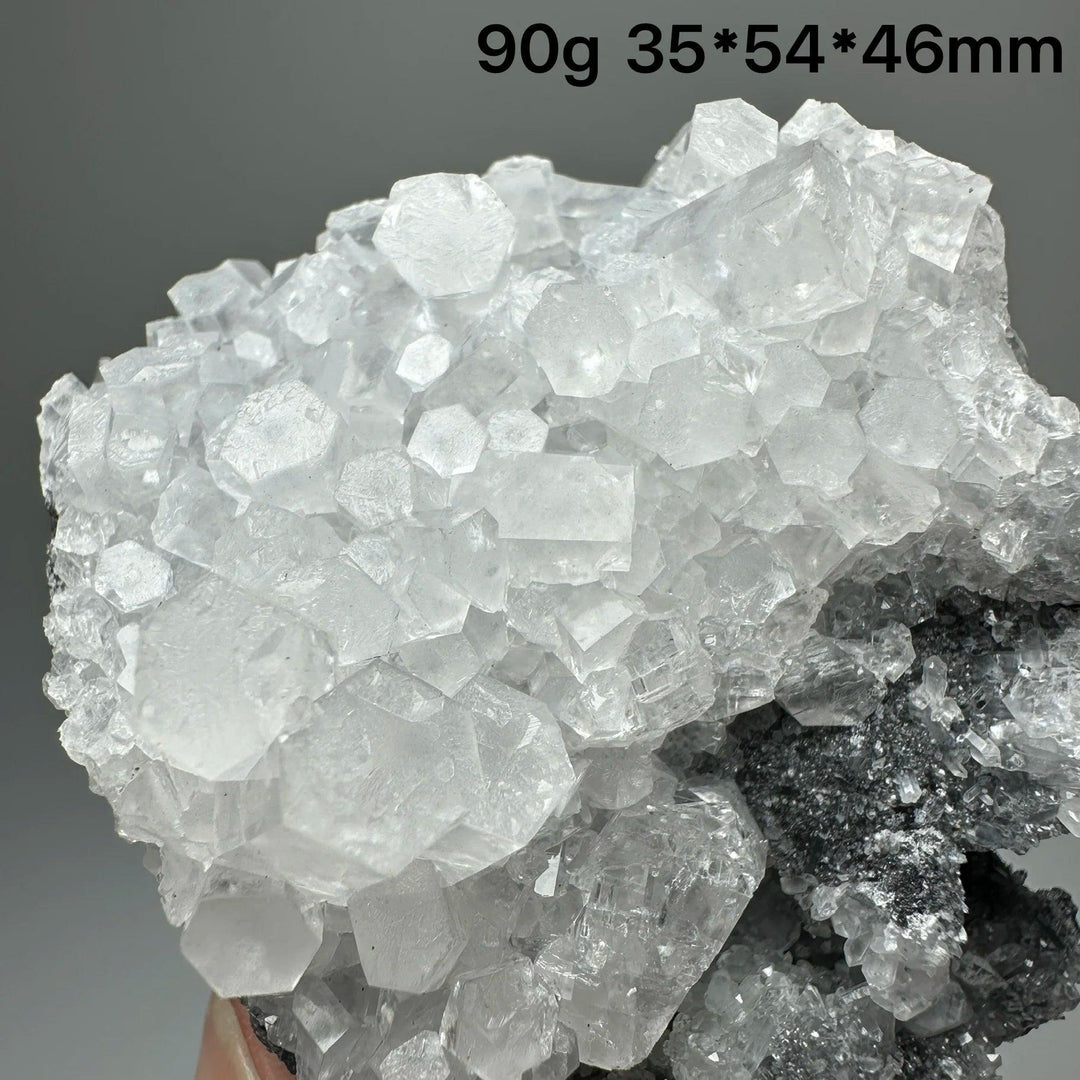 High transparent raw columnar calcite crystal cluster healing stone specimen.