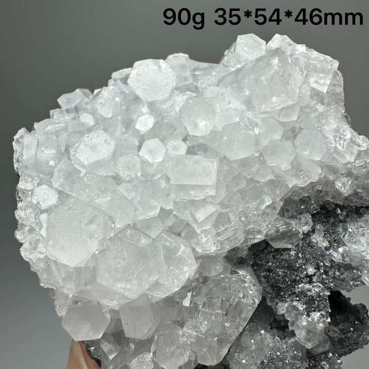 High transparent raw columnar calcite crystal cluster healing stone specimen.