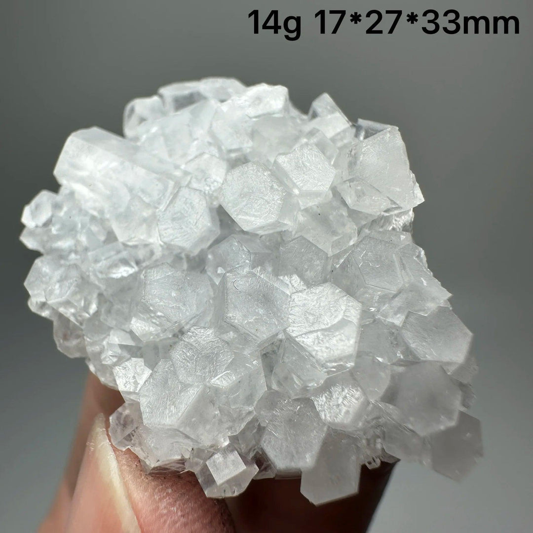 High transparent raw columnar calcite crystal cluster healing stone specimen.