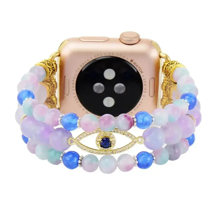 Fluorite Evil Eye Apple iWatch Band-Bands-Ali-Fluorite-Large-Apple 42-49MM Plate-Crystal Destiny