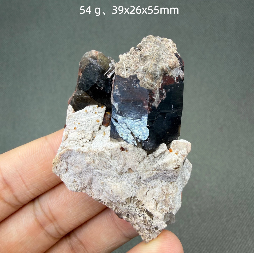 Garnet on Quartz Crystal Cluster