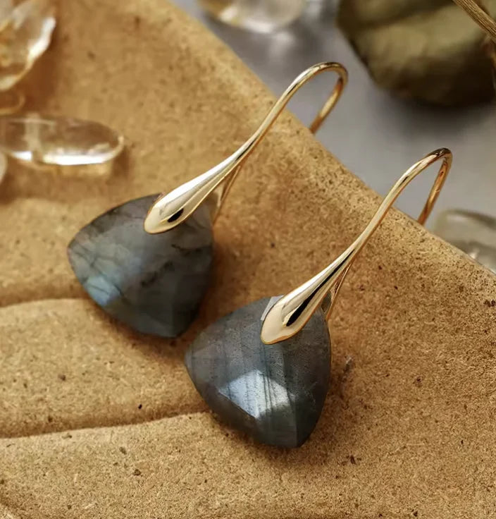 Gemstone Crystal Earrings in Mixed Healing Stone Styles