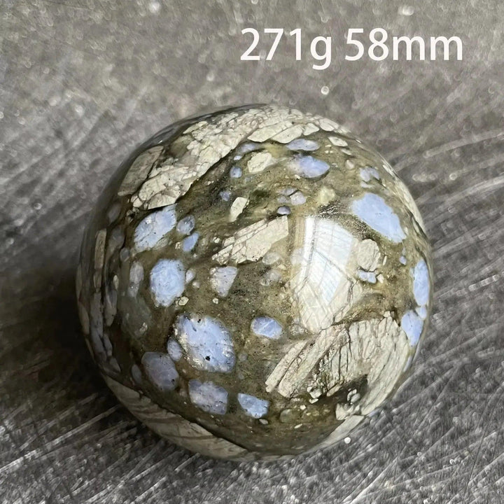 Glaucophane Crystal Sphere | Rare Blue Stone Ball