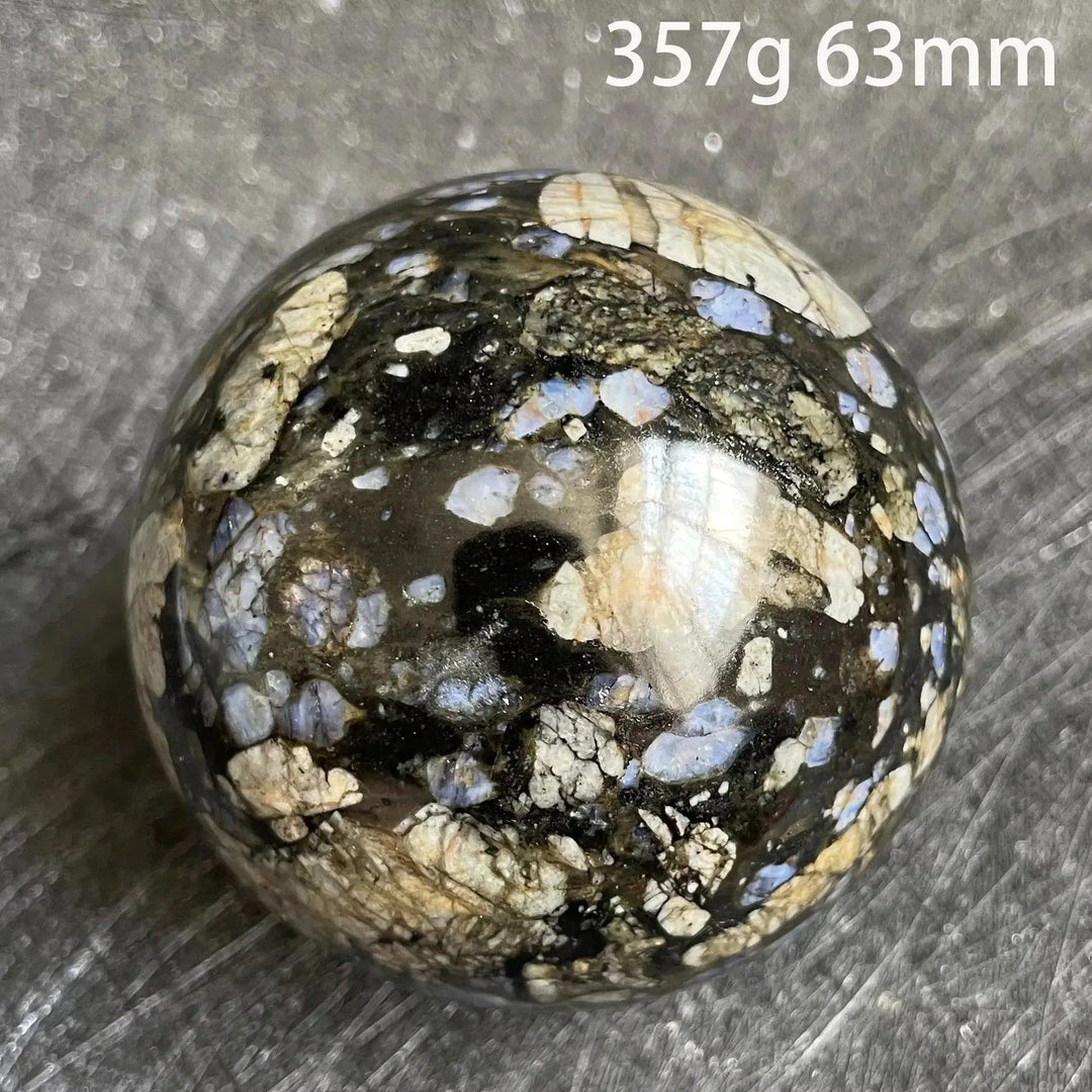 Glaucophane Crystal Sphere | Rare Blue Stone Ball