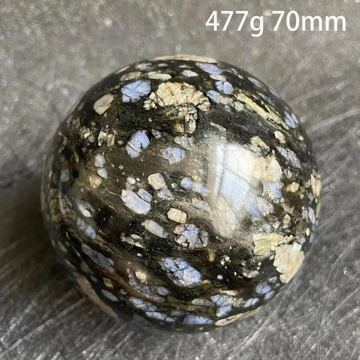 Glaucophane Crystal Sphere | Rare Blue Stone Ball