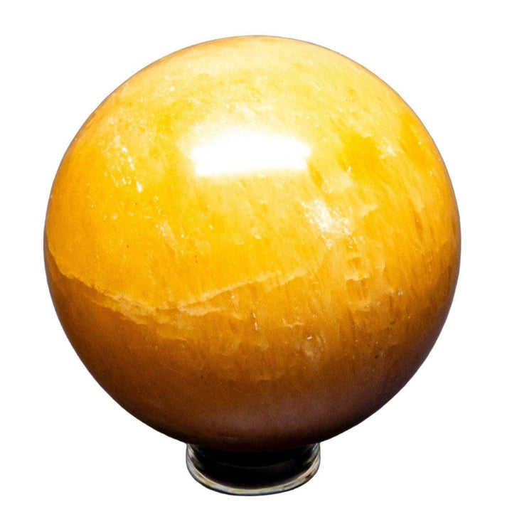 Golden Aventurine Sphere 50mm: Polished golden quartz sphere radiating warm energy, optimism, and personal power.