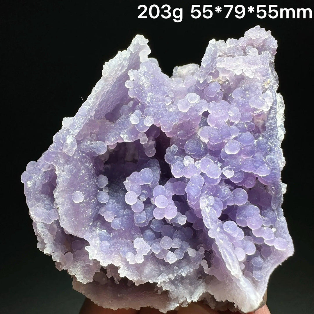 Grape Agate Crystal Cluster Botryoidal Geode Specimen