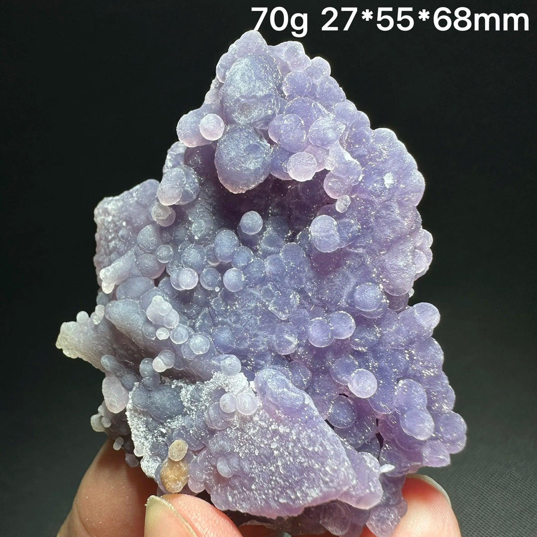 Grape Agate Crystal Cluster Botryoidal Geode Specimen
