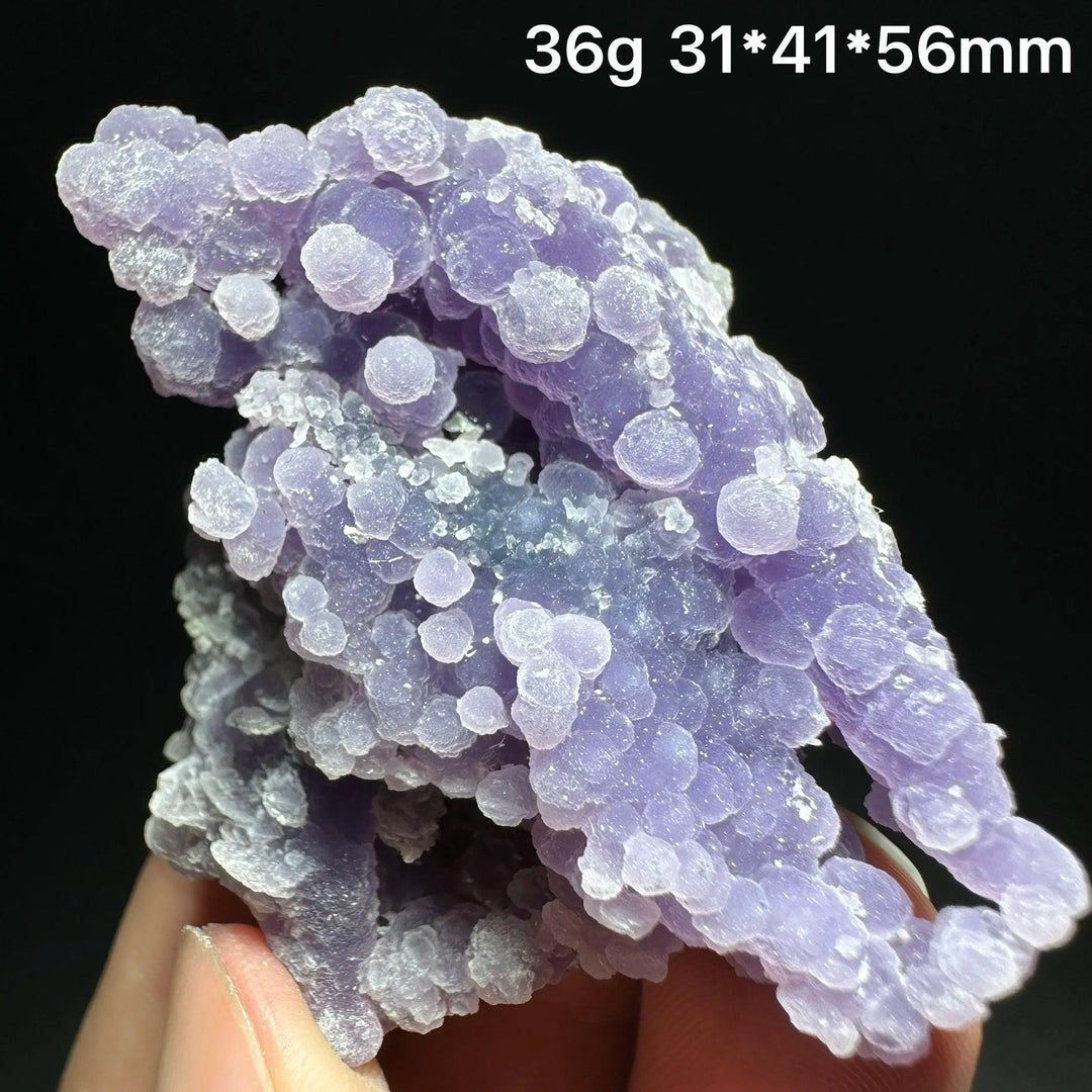 Grape Agate Crystal Cluster Botryoidal Geode Specimen