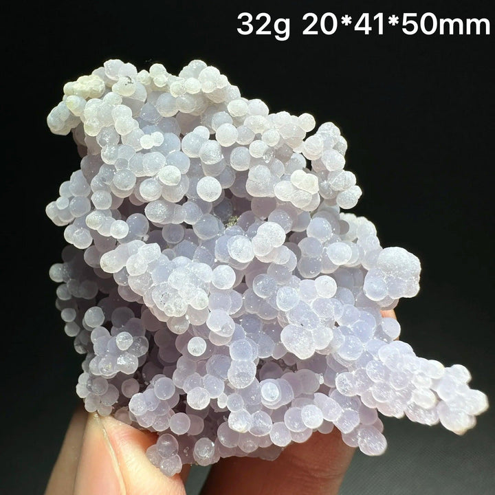 Grape Agate Crystal Cluster Botryoidal Geode Specimen