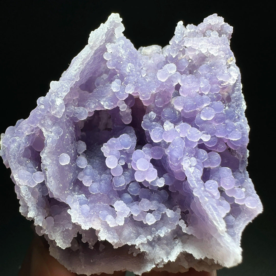 Grape Agate Crystal Cluster Botryoidal Geode Specimen