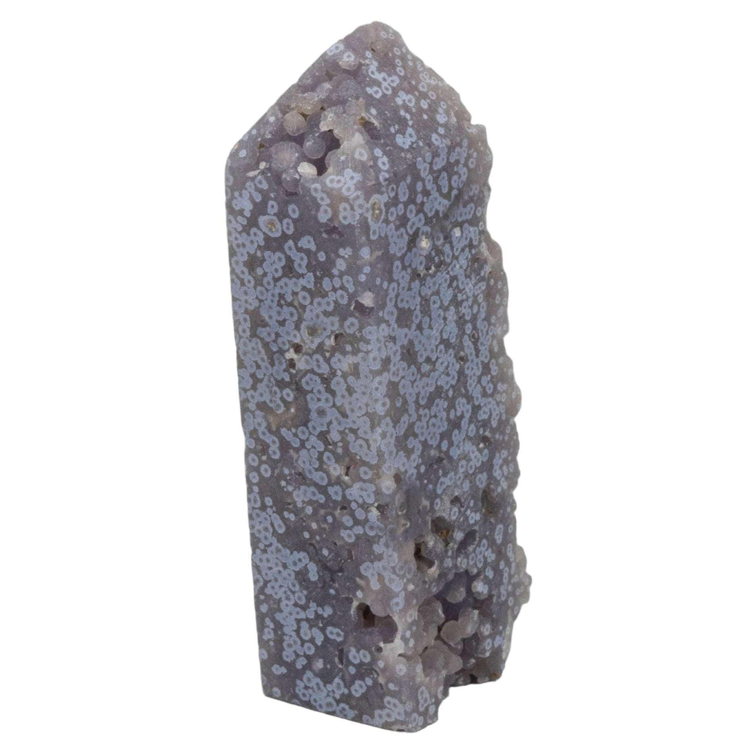 Grape Agate Raw Edge Tower | Deep Purple Botryoidal