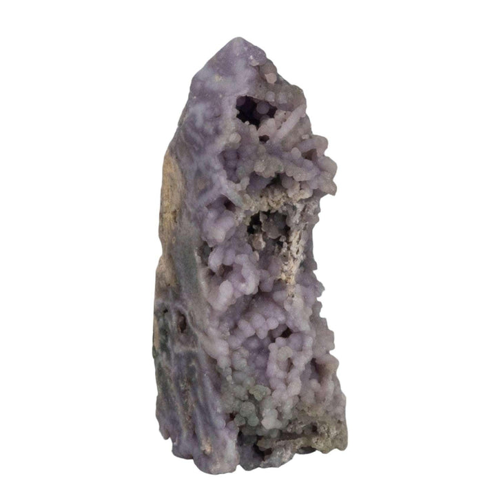 Grape Agate Raw Edge Tower | Deep Purple Botryoidal