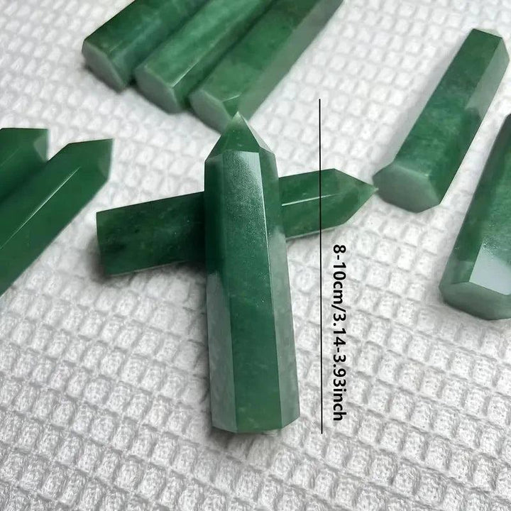 Green Aventurine Crystal Tower | Polished Wand Point