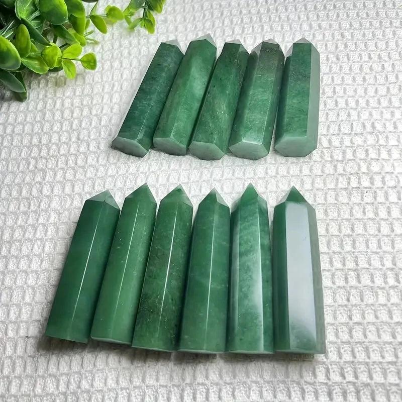 Green Aventurine Crystal Tower | Polished Wand Point