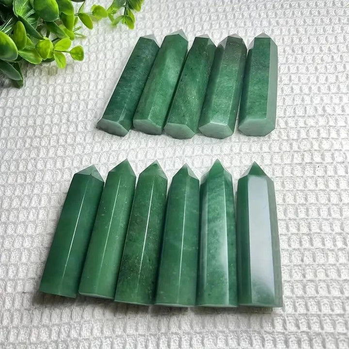 Green Aventurine Crystal Tower | Polished Wand Point