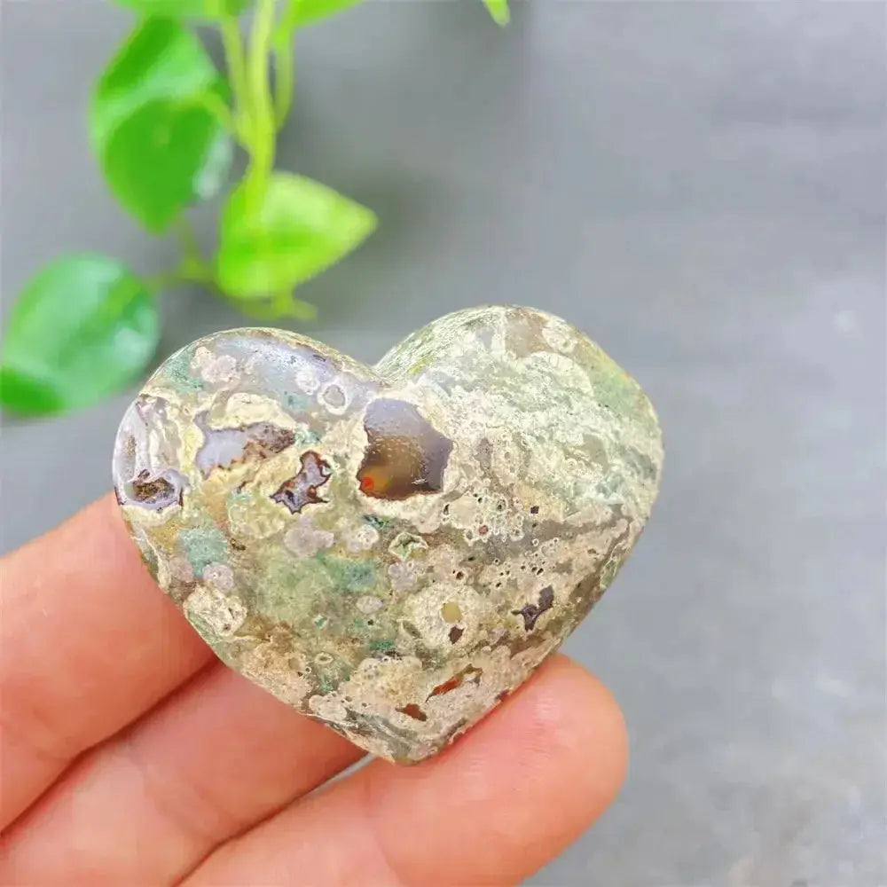 Green Cherry Agate Heart Crystal-Hearts-Ali-Green Cherry Agate-31 42g-Crystal Destiny