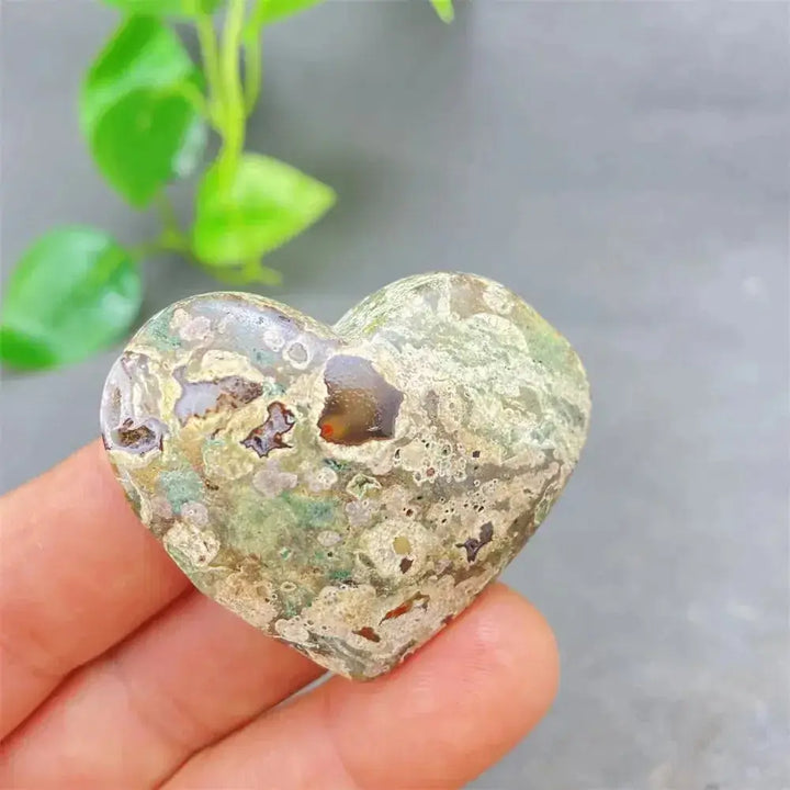 Green Cherry Agate Heart Crystal-Hearts-Ali-Green Cherry Agate-31 42g-Crystal Destiny