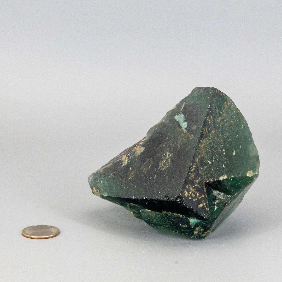 Vibrant Green Fluorite Cubed Cluster showcasing naturally formed cubic crystals, scientifically fascinating and visually striking.