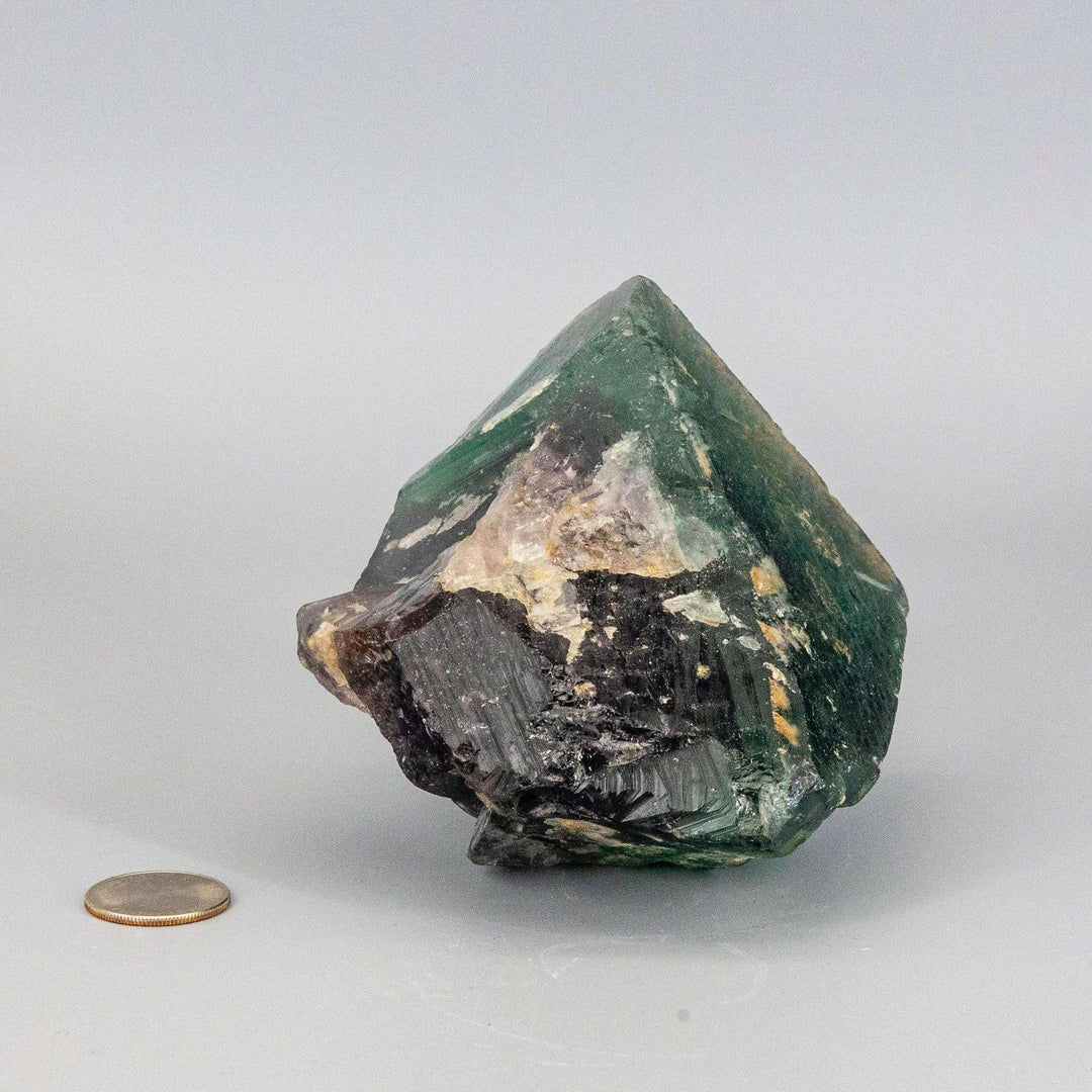 Vibrant Green Fluorite Cubed Cluster showcasing naturally formed cubic crystals, scientifically fascinating and visually striking.