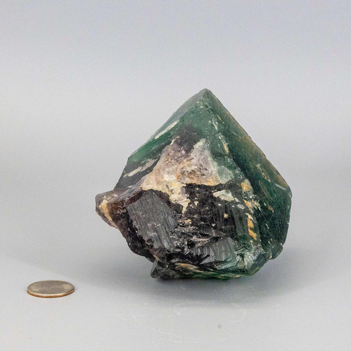 Vibrant Green Fluorite Cubed Cluster showcasing naturally formed cubic crystals, scientifically fascinating and visually striking.