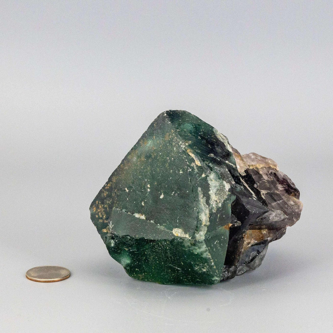 Vibrant Green Fluorite Cubed Cluster showcasing naturally formed cubic crystals, scientifically fascinating and visually striking.
