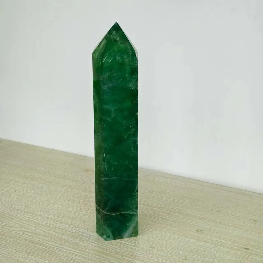 Green Fluorite Obelisk Crystal Tower-Towers-Ali-Green Fluorite-400-500g-Crystal Destiny