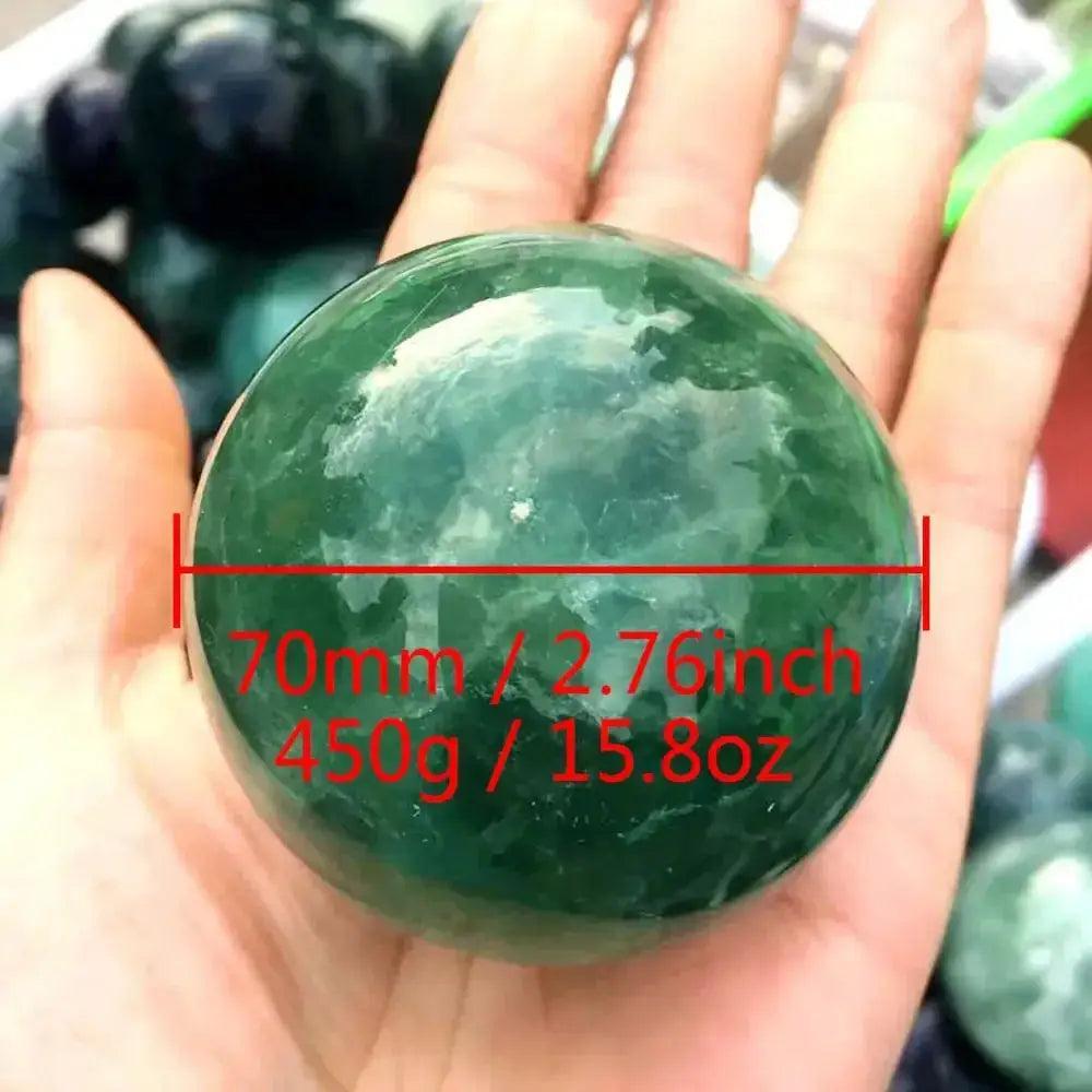 Green Fluorite Sphere for Emotional Balance
