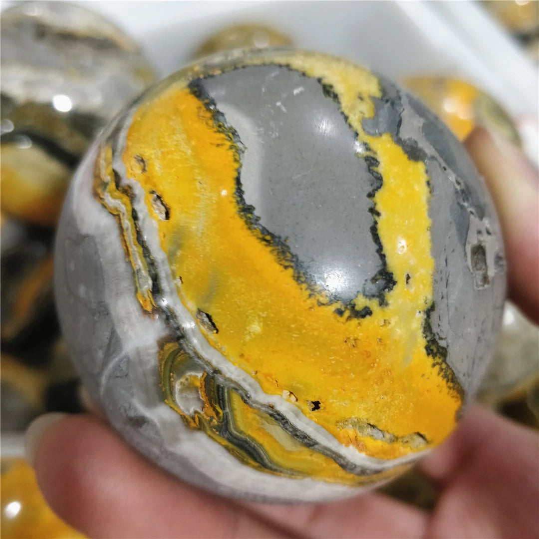 Bumblebee Jasper Crystal Sphere (Rare)