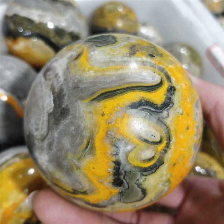 Bumblebee Jasper Crystal Sphere (Rare)