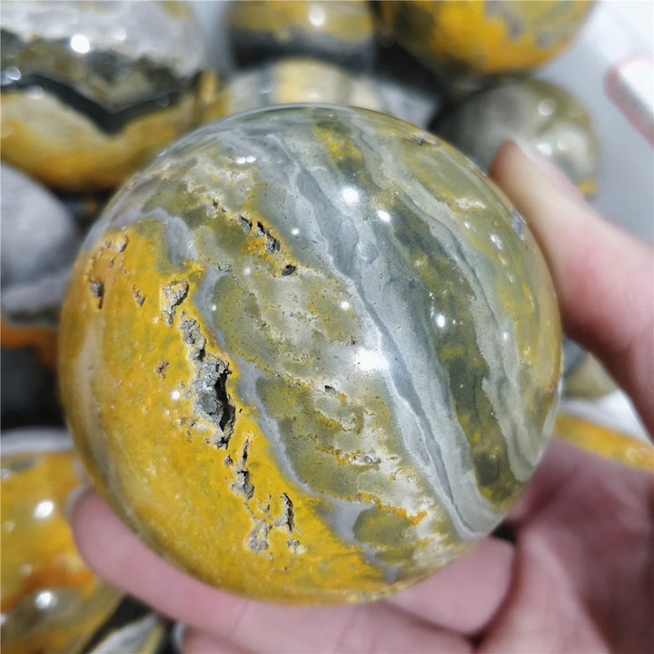 Bumblebee Jasper Crystal Sphere (Rare)