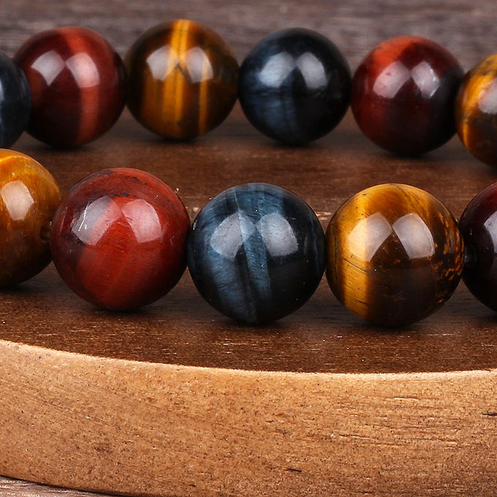 Tiger Eye Crystal Beaded Handmade Unisex Bracelets