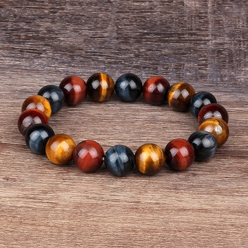 Tiger Eye Crystal Beaded Handmade Unisex Bracelets