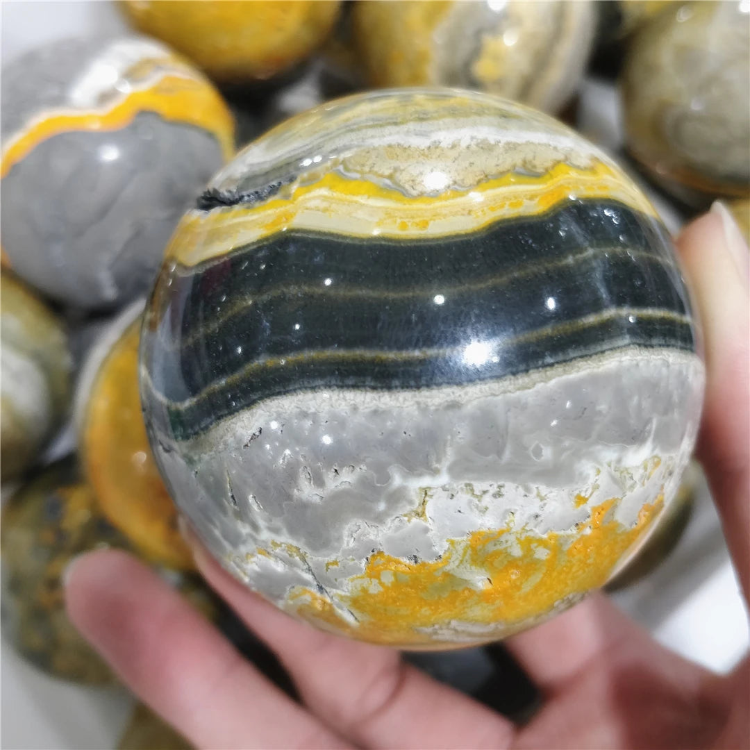 Bumblebee Jasper Crystal Sphere (Rare)
